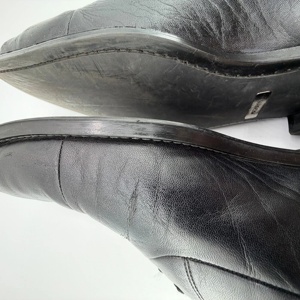 Magnanni Federico Oxford Shoes Mens Sz 11.5 D Black Leather‎ Cap Toe 12654 READ